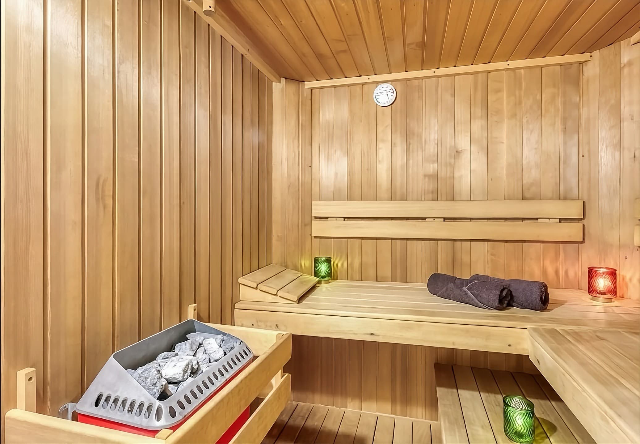Sauna privatif disponible sur place